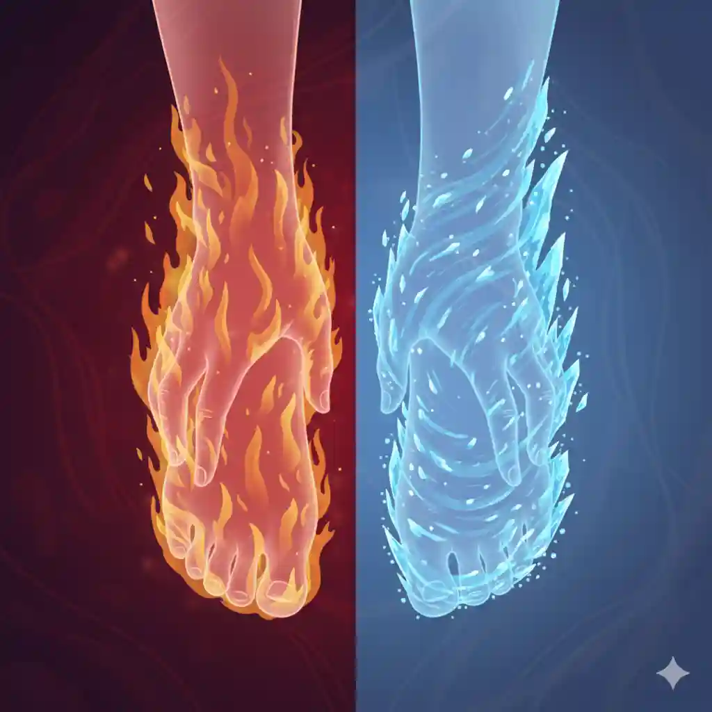 temperature sensitivity and nerve discomfort